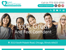 Tablet Screenshot of lawndentalcenter.com